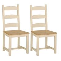 devonshire lundy pine amish beech dining chair pair