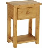 Devonshire Chunky Pine Console Table - 1 Drawer