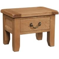 Devonshire Somerset Oak Side Table - 1 Drawer