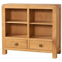 Devonshire Avon Oak Bookcase - 2 Drawer