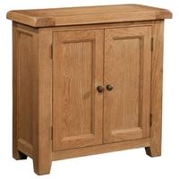 Devonshire Somerset Oak Bedside Cabinet - 2 Door