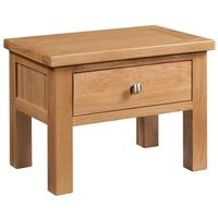 devonshire dorset oak side table 1 drawer