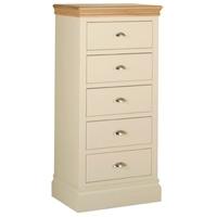 Devonshire Lundy Pine Chest of Drawer - Small 5 Drawer