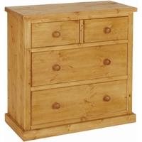 Devonshire Chunky Pine Chest of Drawer - Large 2+2 Drawer