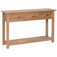 Devonshire New Oak Console Table - 3 Drawer