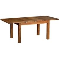 devonshire rustic oak dining table 2 leaf medium extending