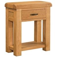 Devonshire Clovelly Oak Console Table - 1 Drawer