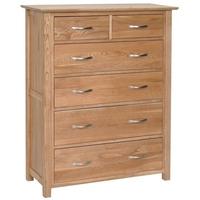 Devonshire New Oak Chest of Drawer - 4+2 Drawer