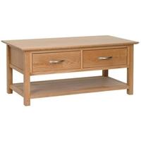 Devonshire New Oak Coffee Table - 2 Drawer