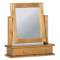 Devonshire Chunky Pine Mirror - Single 1 Drawer