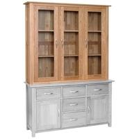 Devonshire New Oak Glass Dresser Top - Large