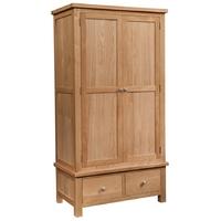 devonshire dorset oak wardrobe 2 door 2 drawer