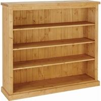 devonshire chunky pine bookcase 4ft wide