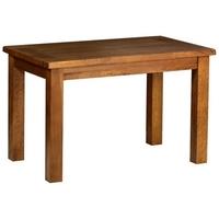 devonshire rustic oak dining table small fixed