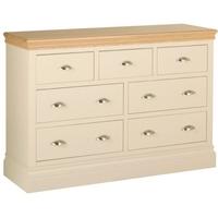 Devonshire Lundy Pine Chest of Drawer - Small 3+4 Drawer