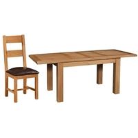 devonshire somerset oak dining set 2 leaf small extending table with 4 ...