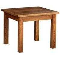 devonshire rustic oak dining table large fixed