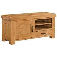 Devonshire Clovelly Oak TV Unit - 1 Drawer 1 Door