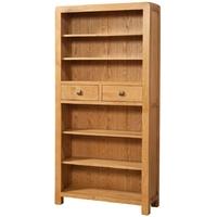 Devonshire Avon Oak Bookcase - Tall 2 Drawer