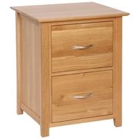 Devonshire New Oak Filing Cabinet - 2 Drawer