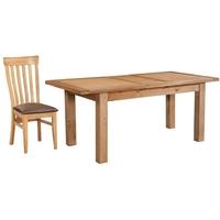 Devonshire Dorset Oak Dining Set - 120cm Table with 4 Toulouse Chairs