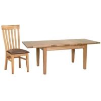 Devonshire New Oak Dining Set - Medium Extending Table with 4 Toulouse Chairs