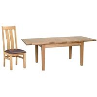 Devonshire New Oak Dining Set - Medium Extending Table with 4 Arizona Chairs