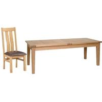 Devonshire New Oak Dining Set - Large Extending Table with 4 Arizona Chairs