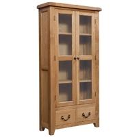 devonshire somerset oak display cabinet