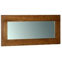 devonshire rustic oak wall mirror 130cm x 60cm