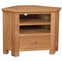 Devonshire Dorset Oak TV Unit - Corner 1 Drawer