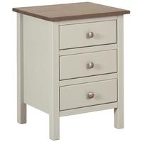 Devonshire Kenwith Painted Bedside Cabinet - Large 3 Drawer