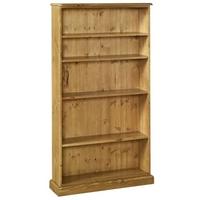 devonshire torridge pine bookcase 5ft with 8in deep shelves