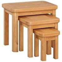 devonshire evesham oak nest of tables