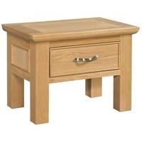 devonshire siena oak side table 1 drawer