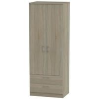 Devon Darkolino Wardrobe - Tall 2ft 6in with 2 Drawer