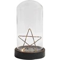 Deco Light with Star in Glass Dome and Battery (Set of 4)