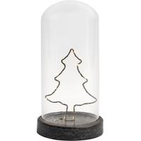 Deco Light with Tree in Glass Dome and Battery (Set of 2)