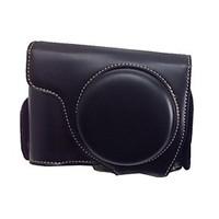 Dengpin Retro PU Leather Camera Detachable Protective Case Bag Cover with Shoulder Strap for Nikon Coolpix P7700 P7800