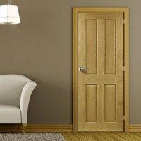 Deanta Bury Real American White Oak Crown Cut Veneer Door, Prefinished