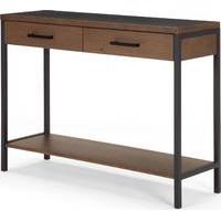 Depot Console Table, Dark Stain Pine Wood