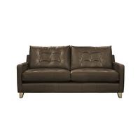 Dexter Buttoned Leather Sofa - Medium Sofa