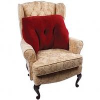 Deluxe Fleece Backrest Cushion Colour - Burgundy