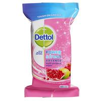 Dettol Power and Fresh Pomegrante and Lime Splash Wipes 80pk