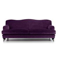 Demi 2 Seater Grande Fabric Sofa Aubergine