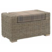 Desser Bath Kubu Footstool with Tartan Mocha Cushion