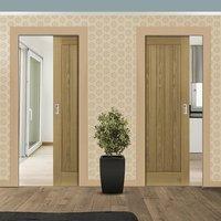 Deanta Unilateral Pocket Ely Unfinished Oak Door