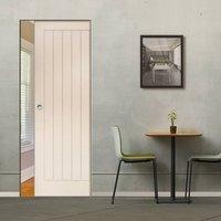 Deanta Ely White Primed Syntesis Pocket Door