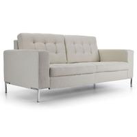 delfine 3 seater sofa light grey