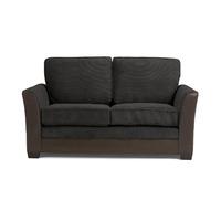 Devon 2 Seater Fabric Sofa Black